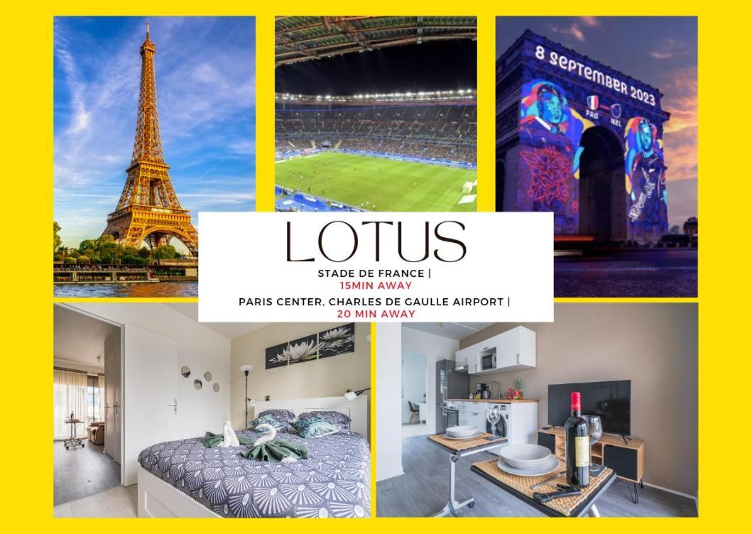 Le Lotus - Self Checkin - 20Min From Paris - Free Parking Around Apartment Drancy Exterior photo